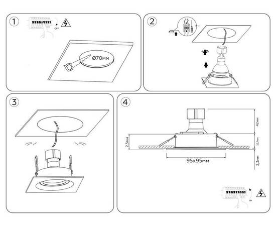 Встраиваемый светильник Ambrella Light Techno Spot Standard Tech TN102744, изображение 7