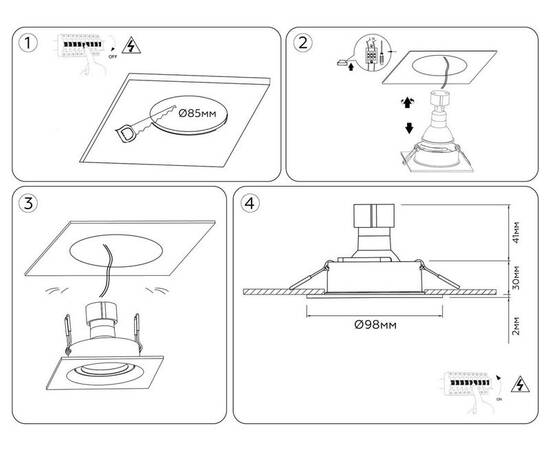Встраиваемый светильник Ambrella Light Techno Spot Standard Tech TN102756, изображение 7