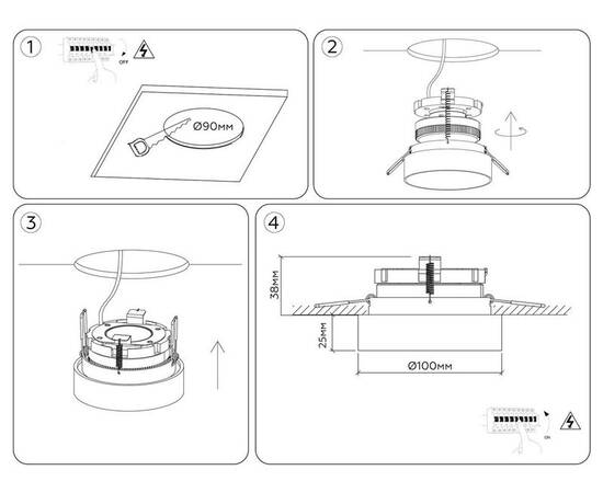 Встраиваемый светильник Ambrella Light Techno Spot Standard Tech TN51816, изображение 6