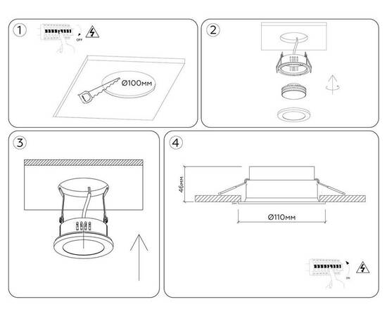 Встраиваемый светильник Ambrella Light Techno Spot IP Protect TN6653, изображение 7