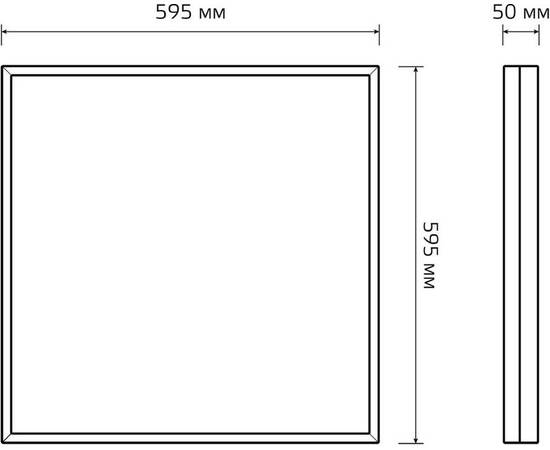 Светодиодная панель Gauss Mir G1-A0-00070-01G02-4003040, изображение 4