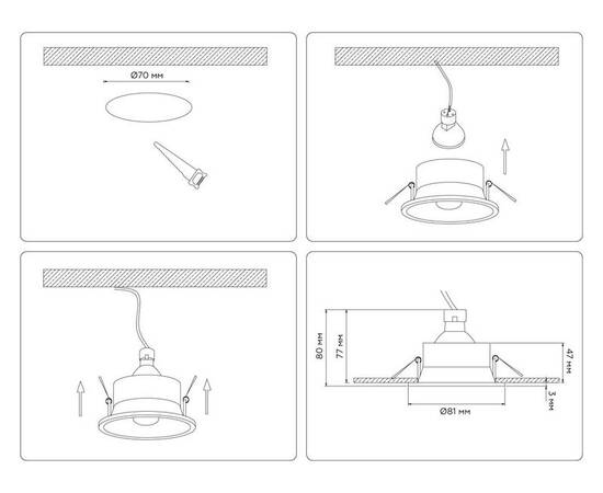 Встраиваемый светильник Ambrella Light Techno spot Technic base TN102805, изображение 6