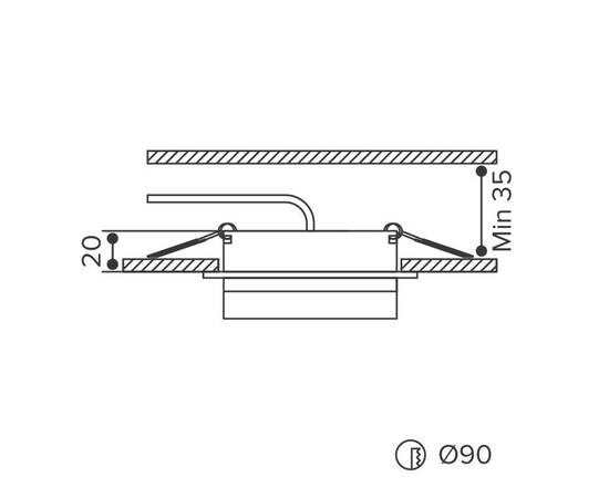 Встраиваемый светильник Wolta Luce WDL-GX53/06BL-R, изображение 8