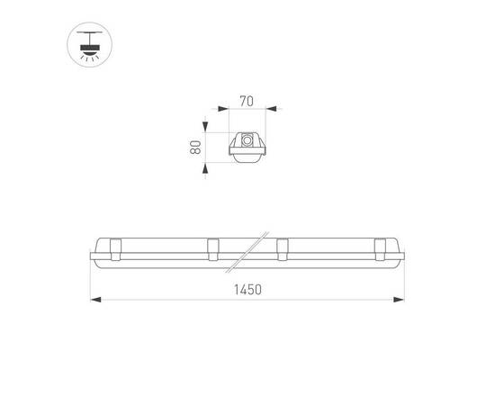 Светильник Arlight ALT-DALLAS-L1550-50W Day4000-MIX (WH, 120 deg, 230V) (IP66 Пластик) 055196, изображение 5