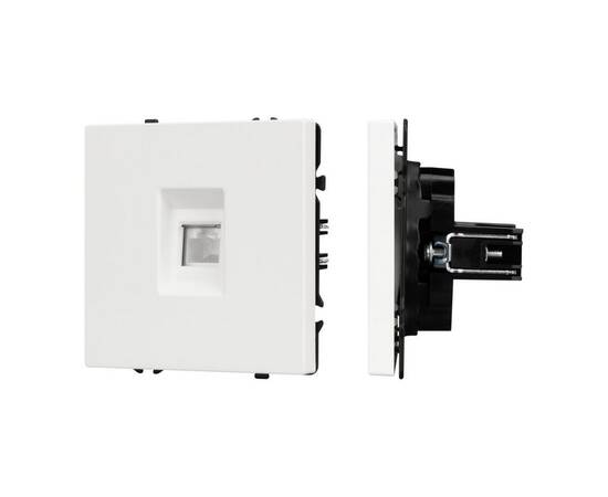 Механизм компьютерной розетки Arlight SCT-NOBE-MPC1-SFPL-WH (RJ-45, CAT6) 054304