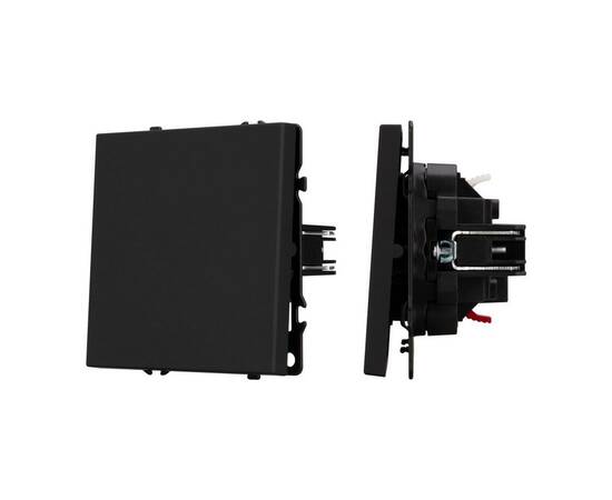 Механизм выключателя одноклавишный проходной Arlight SWT-NOBE-MKP1-SFPL-BK (230V, 10A) 054246