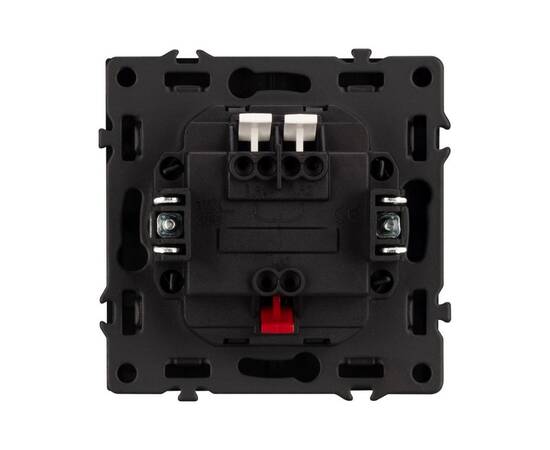Механизм выключателя двухклавишный непроходной Arlight LED SWT-NOBE-MK02-SFPL-L-BK (230V, 10A) 05426, изображение 2