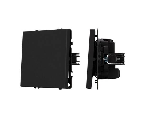 Механизм выключателя одноклавишный перекрёстный Arlight SWT-NOBE-MKX1-SFPL-BK (230V, 10A) 054249