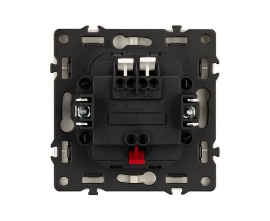 Механизм выключателя двухклавишный непроходной Arlight LED SWT-NOBE-MK02-SFPL-L-WH (230V, 10A) 05423, изображение 2