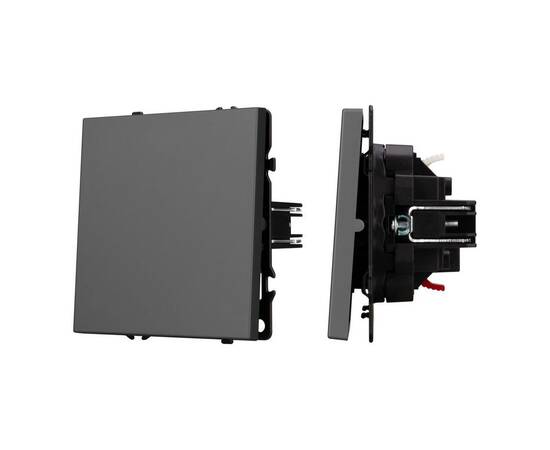 Механизм выключателя одноклавишный проходной Arlight SWT-NOBE-MKP1-SFPL-GR (230V, 10A) 054248