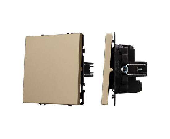 Механизм выключателя одноклавишный перекрёстный Arlight SWT-NOBE-MKX1-SFPL-GD (230V, 10A) 054250