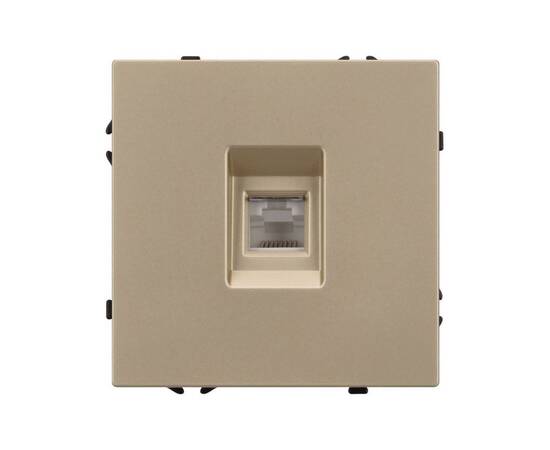 Механизм компьютерной розеткиArlight  SCT-NOBE-MPC1-SFPL-GD (RJ-45, CAT6) 054306, изображение 2
