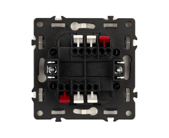 Механизм выключателя двухклавишный проходной Arlight LED SWT-NOBE-MKP2-SFPL-L-WH (230V, 10A) 054240, изображение 2