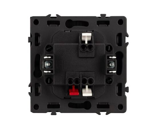 Механизм выключателя одноклавишный проходной Arlight LED SWT-NOBE-MKP1-SFPL-L-BK (230V, 10A) 054261, изображение 3