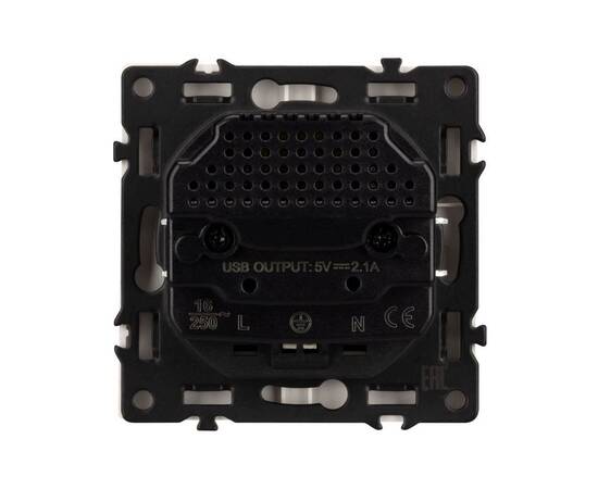 Механизм розетки с USB зарядкой Arlight SCT-NOBE-MUAA-SFPL-WH (230V, 16A) 054288, изображение 2