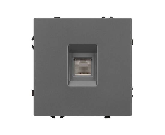 Механизм компьютерной розетки Arlight SCT-NOBE-MPC1-SFPL-GR (RJ-45, CAT6) 054307, изображение 3