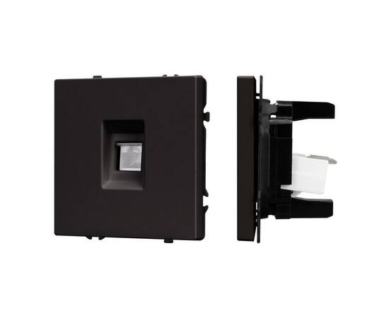 Механизм компьютерной розетки Arlight SCT-NOBE-MPC1-SFPL-BK (RJ-45, CAT6) 054305