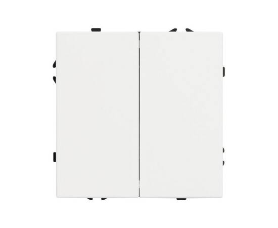Механизм выключателя двухклавишный непроходной Arlight SWT-NOBE-MK02-SFPL-WH (230V, 10A) 054238, изображение 3