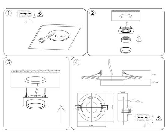 Встраиваемый светильник Ambrella Light Techno Spot IP Protect TN6737, изображение 6