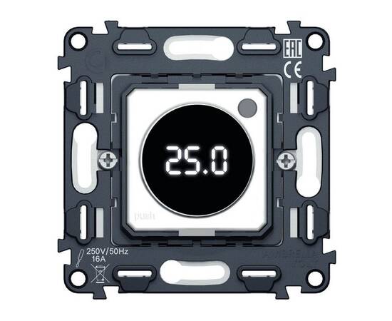 Механизм терморегулятора с цифровым дисплеем с подсветкой и датчиком для теплого пола 16A-250V QUANT