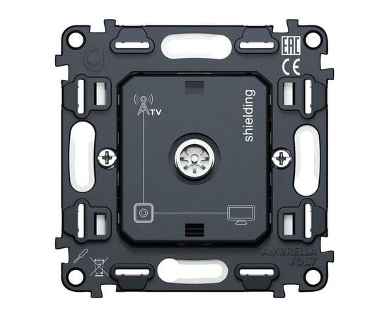 Механизм TV розетки оконечной экранированной 5-1000MHz 3dB QUANT Ambrella Volt VM199