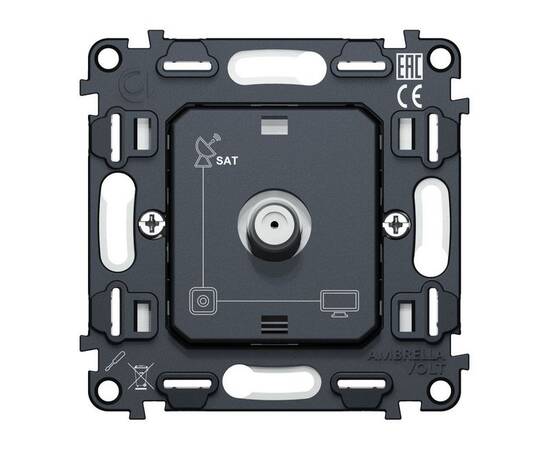 Механизм TV розетки SAT 5-2400MHz 3.5dB QUANT Ambrella Volt VM215