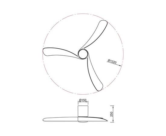 Люстра-вентилятор Mantra Nemo 9046, изображение 4