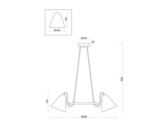 Подвесной светильник Freya Falke Market FR8001PL-03WG, изображение 15