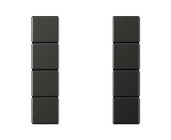 Набор накладок, 4 группа, метал. Jung AL2504TSAAN