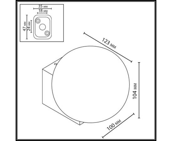 Уличный настенный светильник Odeon Light Nature Viva 7124/1WA, изображение 2