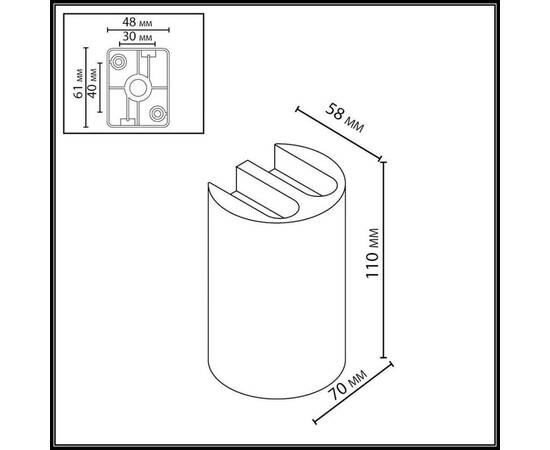 Уличный настенный светильник Odeon Light Nature Bar 7125/4WL, изображение 2