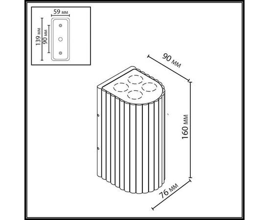 Уличный настенный светильник Odeon Light Nature Glenn 7127/14WL, изображение 2