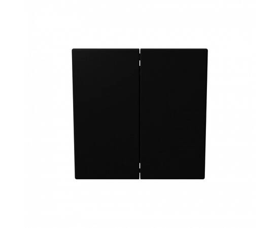 Выключатель двухклавишный 10A 250V с накладкой (soft touch) Jasmart FD3023PBM