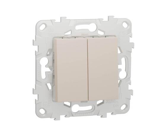 Переключатель двухклавишный перекрестный Schneider Electric Unica New NU521544