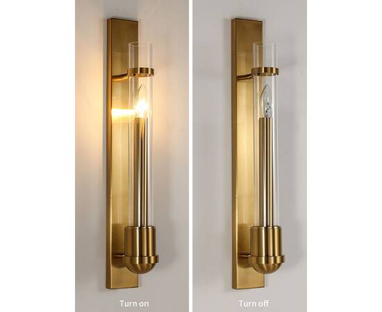 Настенный светильник Delight Collection Wall lamp 88042W brass, изображение 4