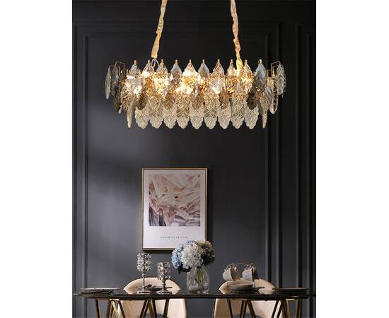 Подвесная люстра Delight Collection D8011P/L-800 gold/smoky, изображение 3