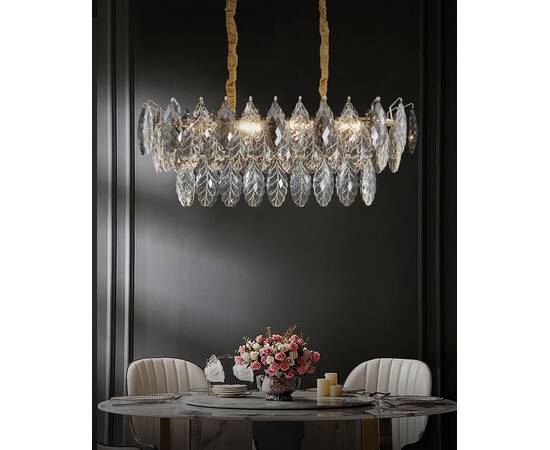 Подвесная люстра Delight Collection D8011P/L-800 gold/smoky, изображение 4