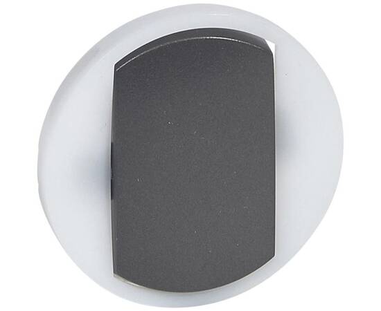 Лицевая панель Legrand Celiane выключателя одноклавишного с контурной подсветкой графит 065204