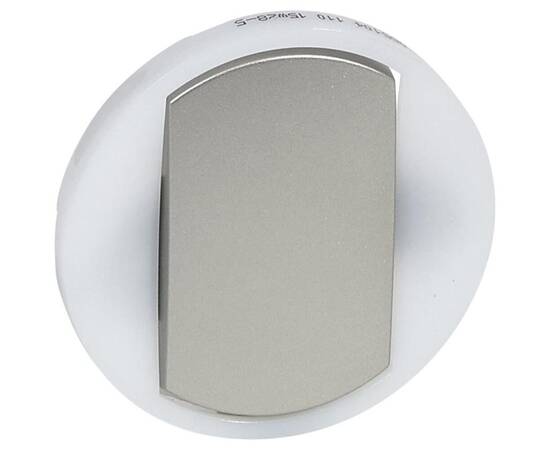 Лицевая панель Legrand Celiane выключателя одноклавишного с контурной подсветкой титановая 065104