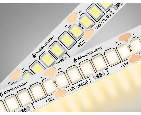 Светодиодная лента Ambrella Light LED Strip 12В 2835 19,2Вт/м 3000K 5м IP20 GS1501