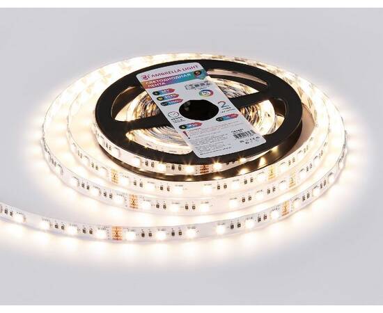 Светодиодная лента Ambrella Light LED Strip 24В 5050 10Вт/м RGBW+3000K 5м IP20 GS4401, изображение 4