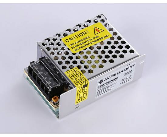 Блок питания Ambrella Light LED Driver 12V 60Вт AC90-260 5A IP20 GS9503, изображение 2