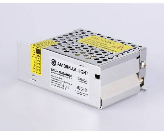Блок питания Ambrella Light LED Driver 12V 60Вт AC90-260 5A IP20 GS9503, изображение 3