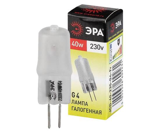 Лампа галогенная Эра G4 40W 3000K G4-JCD-40W-230V-FR C0039282