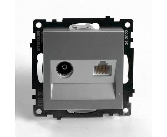 Розетка телевизионная 1-местная Stekker GLS00-7106-03 Катрин 49183