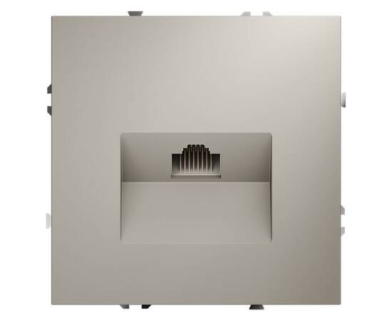 Розетка компьютерная встраиваемая VOLTUM S70 RJ45 кат.6, (кашемир)