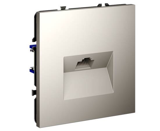 Розетка компьютерная встраиваемая VOLTUM S70 RJ45 кат.6, (кашемир), изображение 4