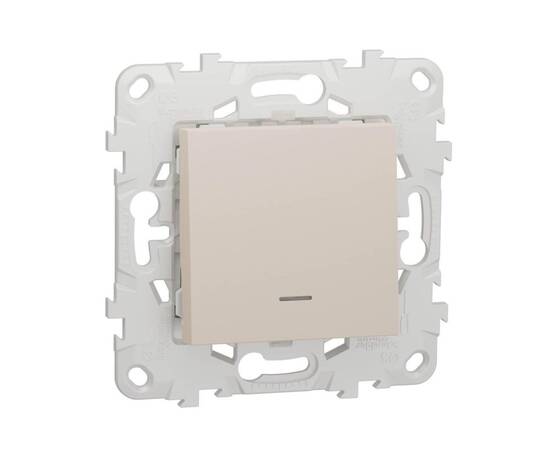 Переключатель одноклавишный с подсветкой Schneider Electric Unica New NU520344N