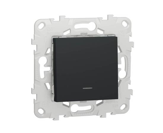 Переключатель одноклавишный с подсветкой Schneider Electric Unica New NU520354N