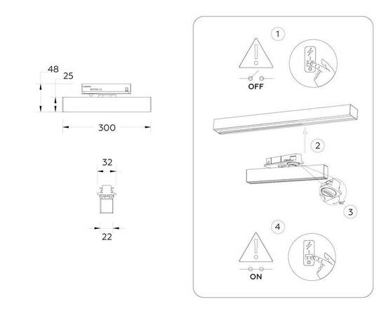 Трековый однофазный светильник Ambrella Light Track System GL6767, изображение 8
